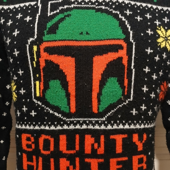 Star Wars Boba Fett Christmas Sweater Small - Picture 2 of 5